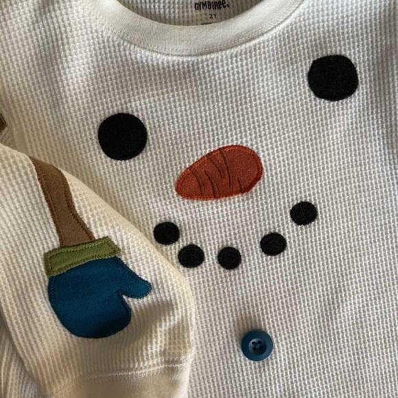 Gymboree Snowman Waffle Shirt - Picture 2 of 2